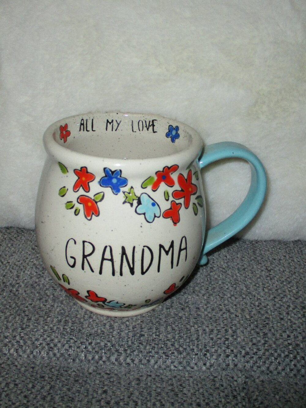 "Grandma"  All My Love Floral Art Mug by Tag